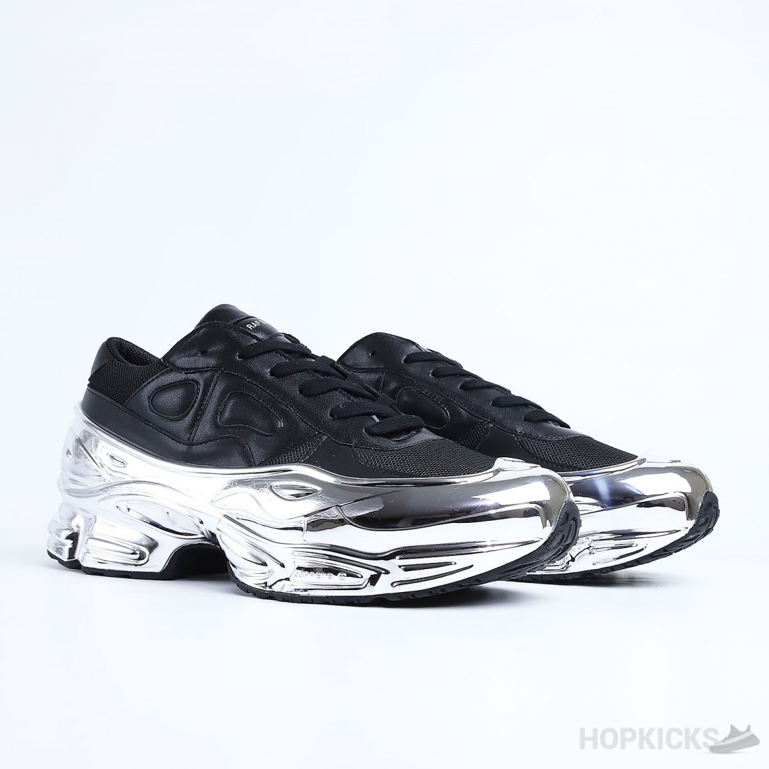 Adidas ozweego raf simons hot sale core black silver metallic